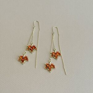 Leaf drop earrings M798